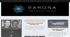 Desktop Screenshot of baronaproductions.com